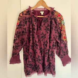 SUNDANCE boho top